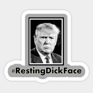 Trump 2024: Resting Dick Face Sticker